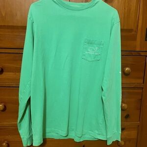 Vineyard Vines Green Pocket Tee - Medium